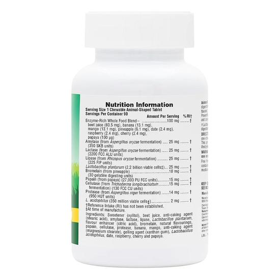 Nature's Plus Natures Plus Animal Parade Tummy Zyme Chewables 90 Chewables