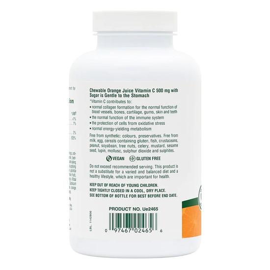 Nature's Plus Natures Plus Orange Juice C 500mg Chewable Tablets 90 Tablets