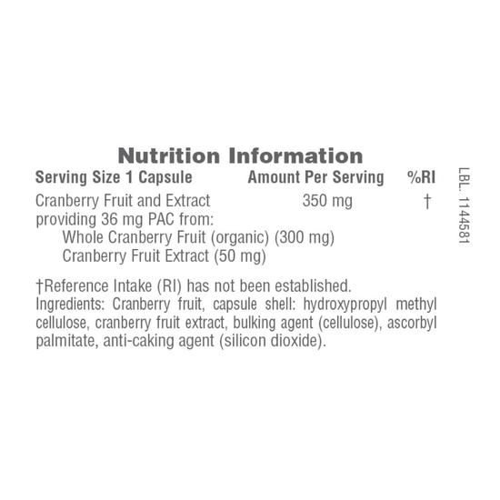 Nature's Plus Pro Cranberry Plus 36mg PAC Capsules 60 Capsules