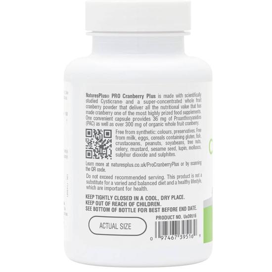 Nature's Plus Pro Cranberry Plus 36mg PAC Capsules 60 Capsules