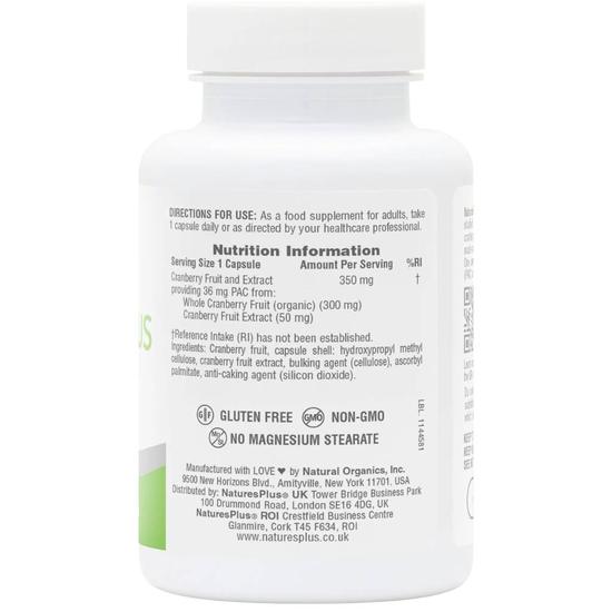 Nature's Plus Pro Cranberry Plus 36mg PAC Capsules 60 Capsules