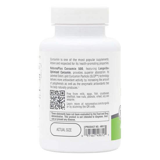 Nature's Plus PRO Curcumin Longvida 500mg Capsules 60 Capsules