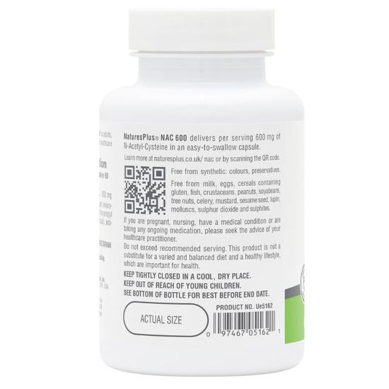 Nature's Plus PRO NAC 600mg Capsules 60 Capsules