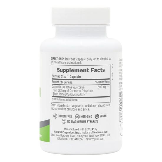 Nature's Plus PRO Quercetin 500mg Capsules 60 Capsules