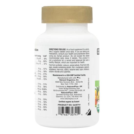 Nature's Plus Source Of Life Garden Organic Mens Multi Tablets 90 Tablets