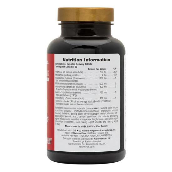 Nature's Plus Triple Strength Ultra Joint Glucosamine/Chondroitin/MSM With Celadrin Tablets 120 Tablets
