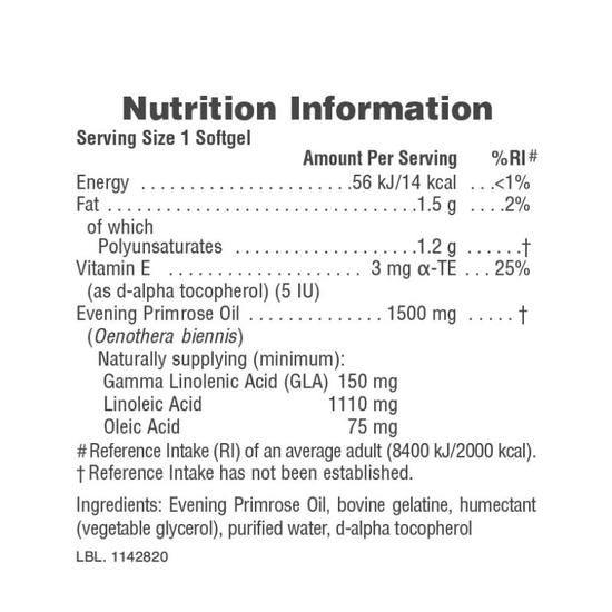 Nature's Plus Ultra Evening Primrose Oil 1, 500mg Softgels 60 Softgels