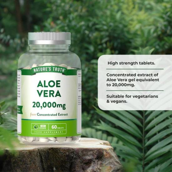 Nature's Truth Aloe Vera 20000mg Tablets 60 Tablets