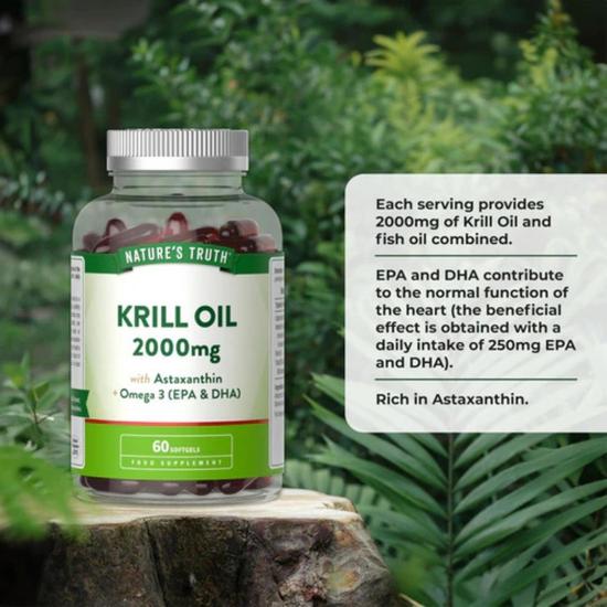 Nature's Truth Krill Oil 2000mg Softgels 60 Softgels