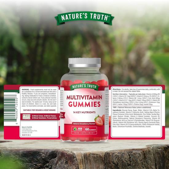 Nature's Truth Multivitamin Strawberry Gummies 60 Gummies