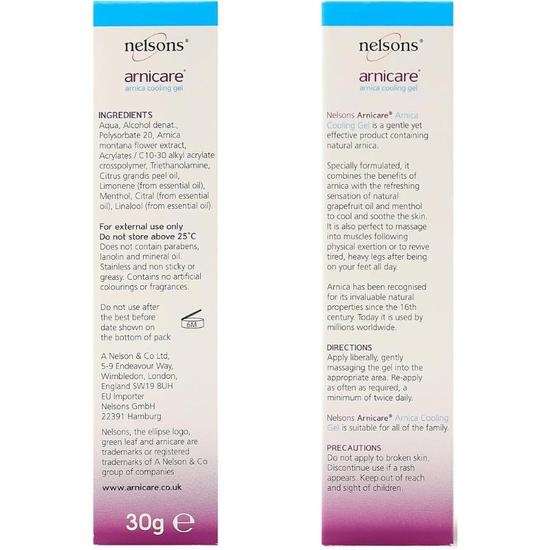 Nelsons Arnicare Cooling Gel 30g