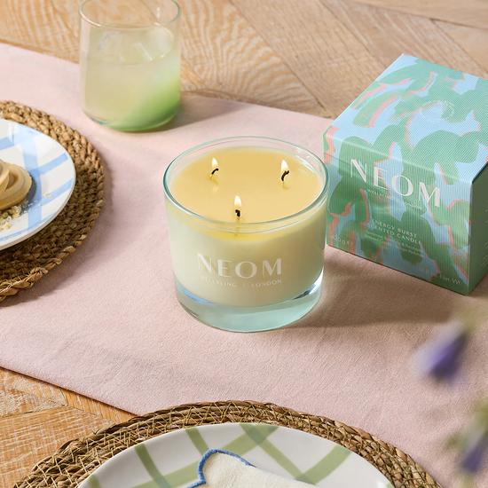Neom Organics Energy Burst 3 Wick Candle Spearmint, Rosemary & Eucalyptus 420g