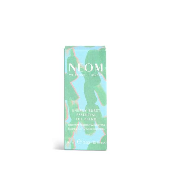 Neom Organics Energy Burst Essential Oil Blend Spearmint, Rosemary & Eucalyptus 10ml