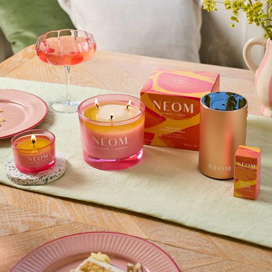 Neom Organics Great Day 3 Wick Candle Wild Mint & Mandarin 420g