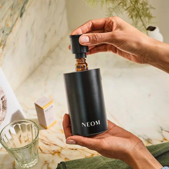Neom Organics Wellbeing Pod Mini+ Waterless Essential Oil Diffuser Black