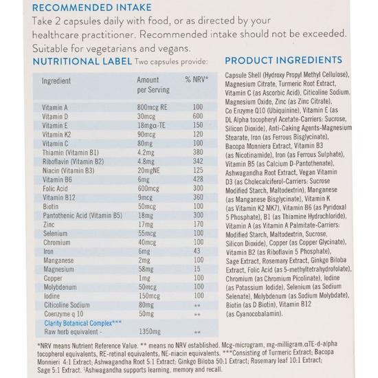 Neubria Spark Memory Vegan Capsules 60 Capsules