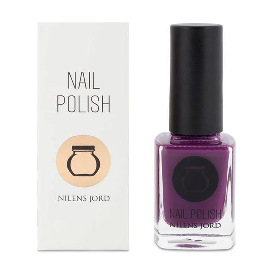 Nilens Jord Long-Lasting Purple Nail Polish No 6603 With Wide Brush