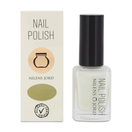 Nilens Jord No 663 Kiwi Long Lasting Blue Nail Polish With Wide Brush