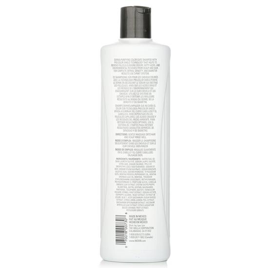 Nioxin Derma Purifying System 3 Cleanser Shampoo Coloured Hair, Light Thinning, Colour Safe 500ml