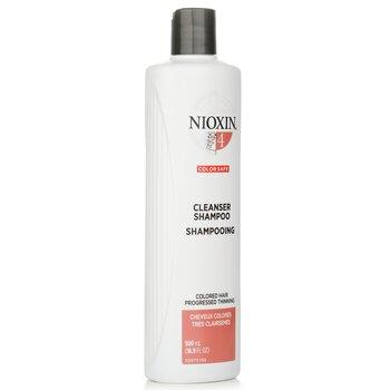 Nioxin Derma Purifying System 4 Cleanser Shampoo Coloured Hair, Progressed Thinning, Colour Safe 300ml