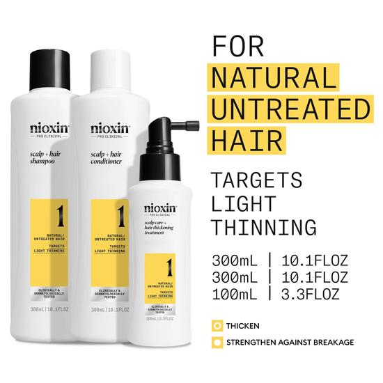 Nioxin System 1 Kit For Natural Hair With Light Thinning