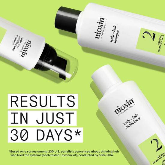 Nioxin System 2 Kit For Natural Hair With Progressed Thinning
