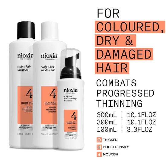 Nioxin System 4 Kit For Coloured Hair With Progressed Thinning