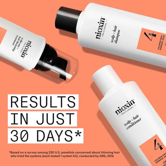 Nioxin System 4 Kit For Coloured Hair With Progressed Thinning