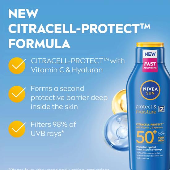 Nivea Sun Care Protect & Moisture Lotion SPF 50+ 400ml