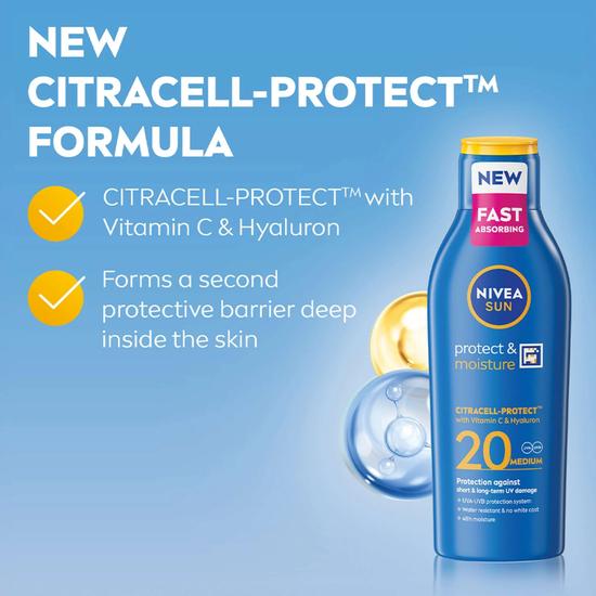 Nivea Sun Care Protect & Moisture SPF 15 Lotion 200ml