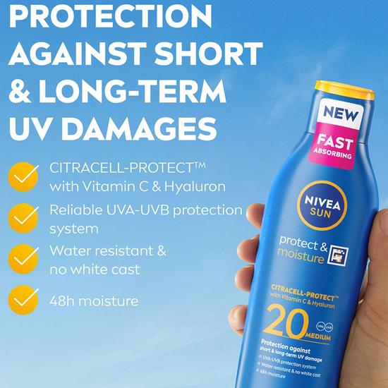 Nivea Sun Care Protect & Moisture SPF 15 Lotion 200ml