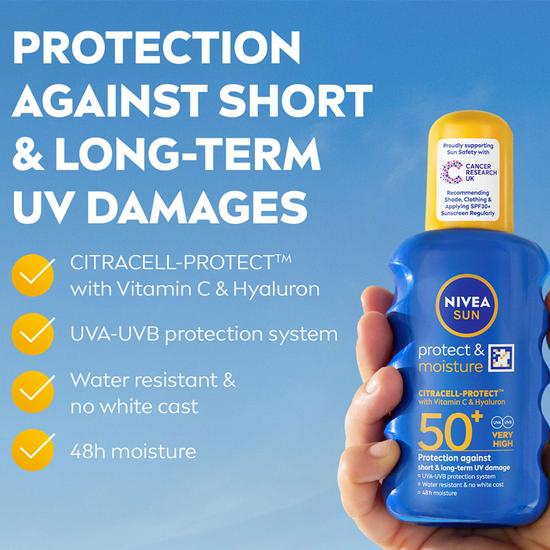 Nivea Sun Care Protect & Moisture SPF 50+ Spray 200ml