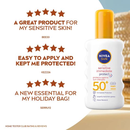 Nivea Sun Care Sensitive Allergy Protect SPF 50+ Spray 200ml