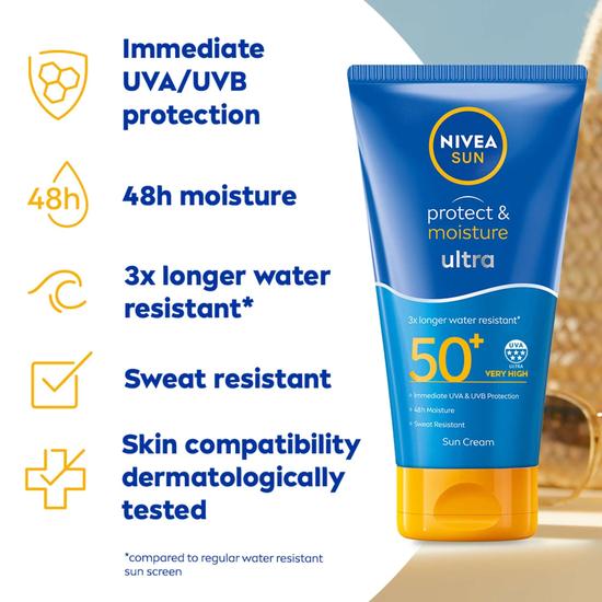 Nivea Sun Care Ultra Protect & Moisture SPF 50+ 150ml