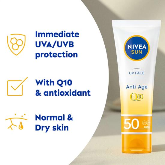 Nivea Sun Care UV Face Anti-Age SPF 50 Cream 50ml
