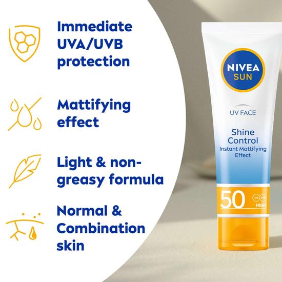 Nivea Sun Care UV Face Shine Control SPF 50 Cream 50ml
