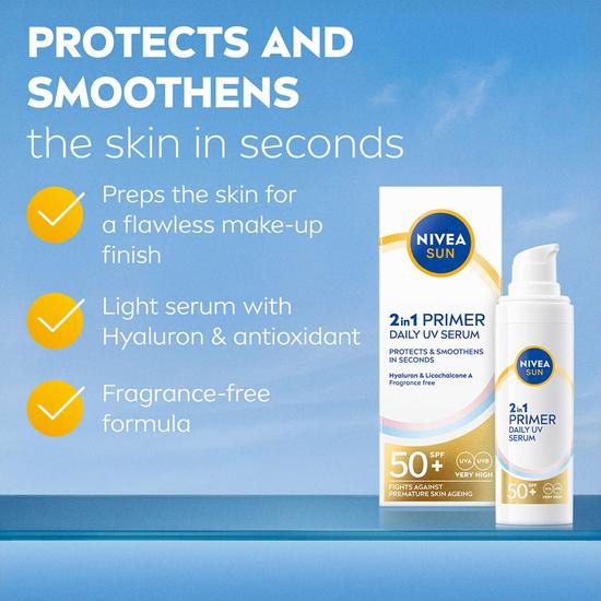 Nivea Sun Care UV Face Specialist 2in1 Primer Daily UV Serum SPF 50+ 40ml