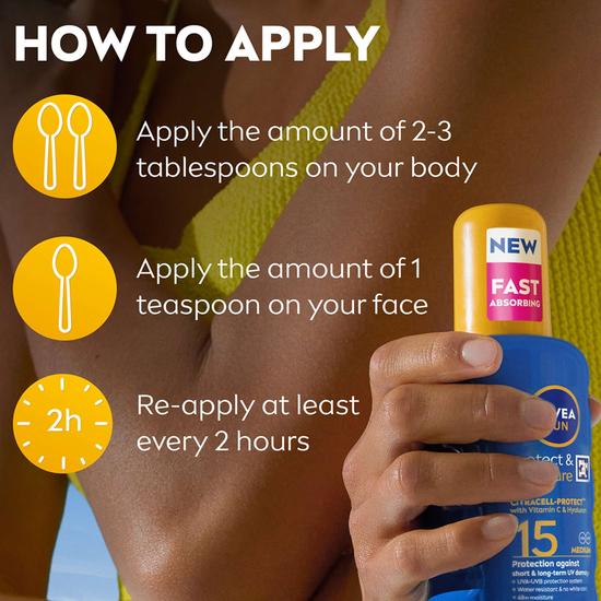 Nivea Sun Protect & Moisture Medium Spray 15 SPF 200ml