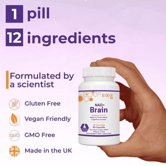 NMN Bio NAD+ Brain Capsules 90 Capsules