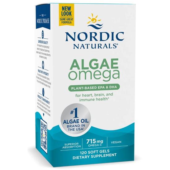Nordic Naturals Algae Omega 715mg Softgels 60 Softgels