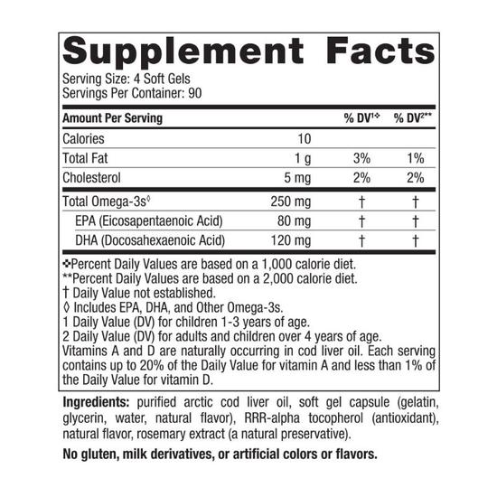 Nordic Naturals Children's DHA 250mg Omega-3 Strawberry Mini Softgels 90 Softgels