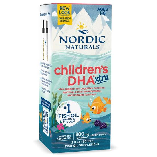 Nordic Naturals Children's DHA Xtra 880mg Berry Punch 60ml