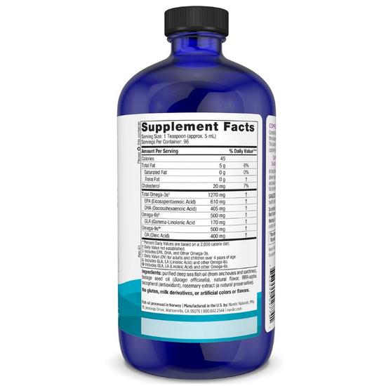 Nordic Naturals Complete Omega 1270mg Lemon 237ml