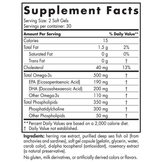 Nordic Naturals Omega-3 Phospholipids 500mg Softgels 60 Softgels
