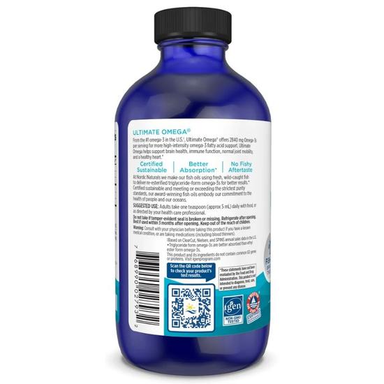Nordic Naturals Ultimate Omega 2840mg Lemon 119ml