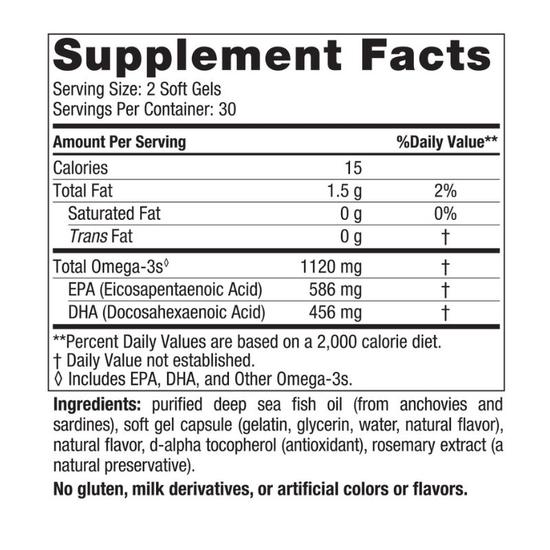 Nordic Naturals Ultimate Omega 2x Mini Softgels 60 Softgels