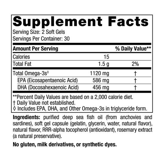 Nordic Naturals Ultimate Omega 2x Teen Mini Softgels 60 Softgels