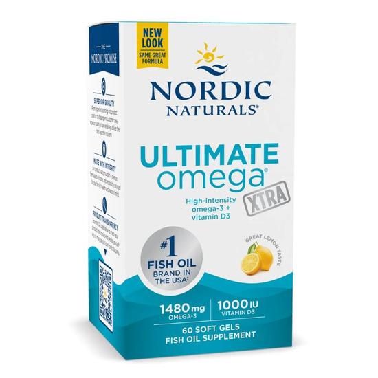 Nordic Naturals Ultimate Omega Xtra 1480mg Lemon Softgels 60 Softgels