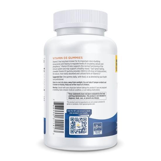 Nordic Naturals Vitamin D3 1000iu Wild Berry Gummies 120 Gummies