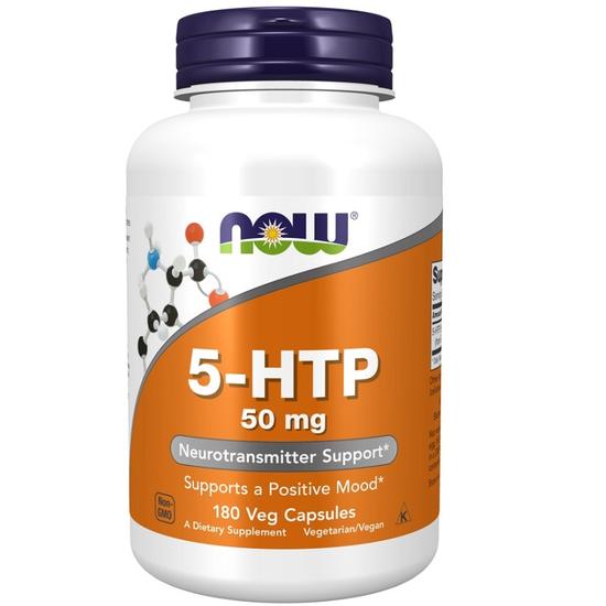 NOW Foods 5-HTP 50mg Capsules 30 Capsules